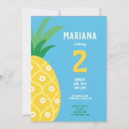 Invitación Fiesta de cumpleaños de Pineapple Tutti Frutti