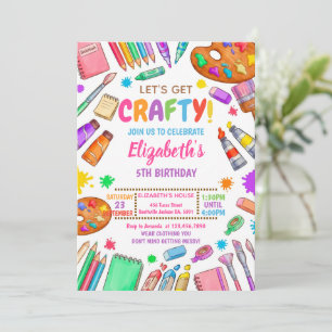 Invitación Fiesta de Cumpleaños de Pintura Artística