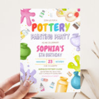 Fiesta de cumpleaños de pintura de cerámica