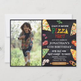 Invitación Fiesta de cumpleaños de Pizza