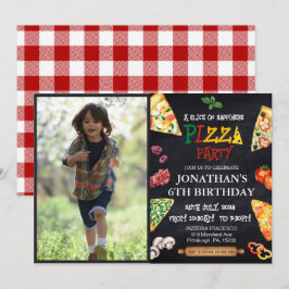Invitación Fiesta de cumpleaños de Pizza