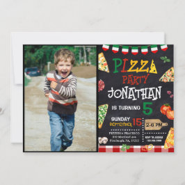 Invitación Fiesta de cumpleaños de Pizza
