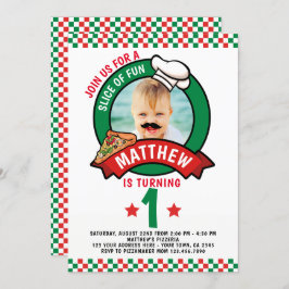 Invitación Fiesta de cumpleaños de Pizza