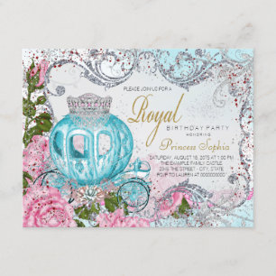 Invitación Fiesta de cumpleaños de princesa de cuento de hada