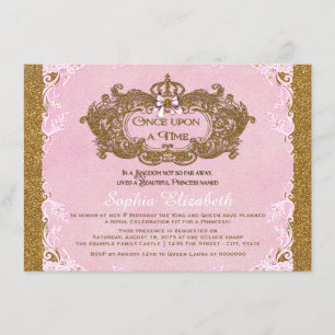 Invitación Fiesta de Cumpleaños de Princesa Érase una Vez