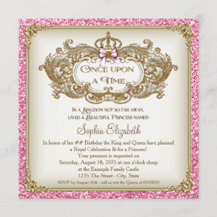 Invitación Fiesta de Cumpleaños de Princesa Érase una Vez