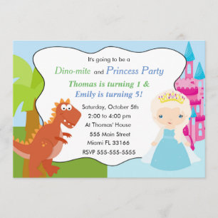 Invitación Fiesta de cumpleaños de princesa Invitation Kids