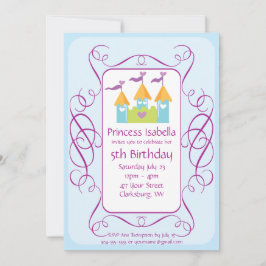 Invitación Fiesta de cumpleaños de Princesa Personalizable