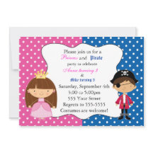 Fiesta de cumpleaños de princesa Pirate Invitation