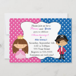 Invitación Fiesta de cumpleaños de princesa Pirate Invitation