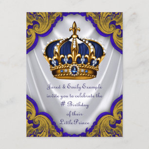 Invitación Fiesta de cumpleaños de príncipe elegante