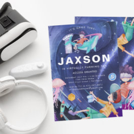 Invitación Fiesta de cumpleaños de realidad virtual