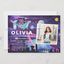 Invitación Fiesta de cumpleaños de realidad virtual | Foto