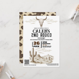 Invitación Fiesta de Cumpleaños de Rodeo del Salvaje Oeste An