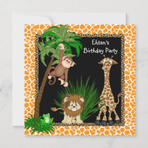 Invitación Fiesta de cumpleaños de Safari