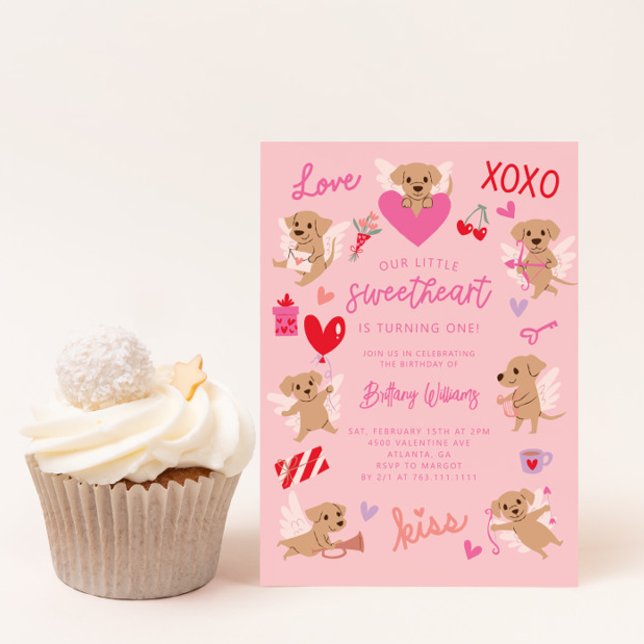 Invitación Fiesta de cumpleaños de San Valentín (Subido por el creador)