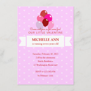 Invitación Fiesta de cumpleaños de San Valentín