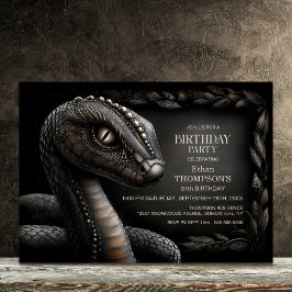 Invitación Fiesta de Cumpleaños de Serpiente Mítica