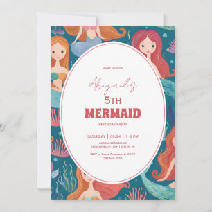 Invitación Fiesta de cumpleaños de Sirena