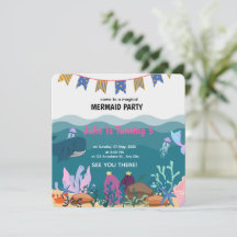 Fiesta de Cumpleaños de Sirena Bajo El Mar Cumplea