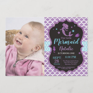 Invitación Fiesta de cumpleaños de sirvienta bajo el mar