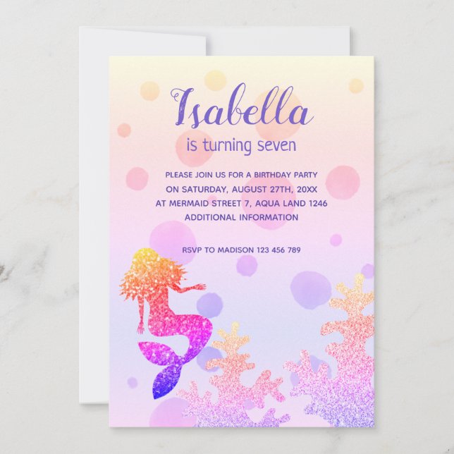 Invitación Fiesta de cumpleaños de sirvienta con paracaídas m (Anverso)