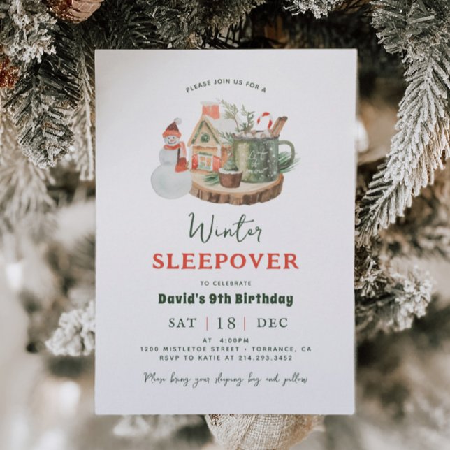 Invitación Fiesta de cumpleaños de Sleepover, Fiesta de mader (Subido por el creador)