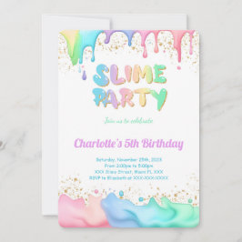 Invitación Fiesta de cumpleaños de Slime