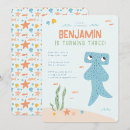 Invitación Fiesta de Cumpleaños de Slumberkins Hammerhead