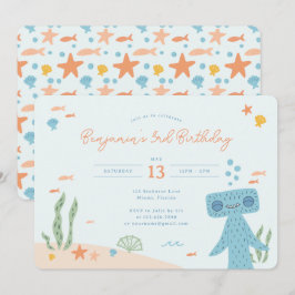 Invitación Fiesta de Cumpleaños de Slumberkins Hammerhead