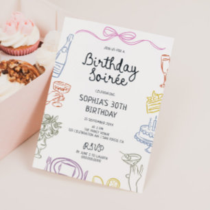 Invitación Fiesta de cumpleaños de Soirée