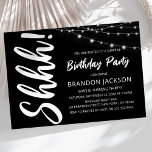 Invitación Fiesta de cumpleaños de sorpresa moderna<br><div class="desc">Cuando se trata de la adultez, a veces solamente se necesita celebrar con estilo - y una memorable invitación de cumpleaños puede ser una gran manera de mostrar su aprecio por el hito especial. La tarjeta perfecta debería ser un reflejo perfecto de tu personalidad y estilo - y ¿qué mejor...</div>