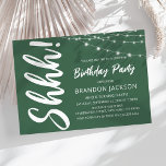 Invitación Fiesta de cumpleaños de sorpresa moderna<br><div class="desc">Cuando se trata de la adultez, a veces solamente se necesita celebrar con estilo - y una memorable invitación de cumpleaños puede ser una gran manera de mostrar su aprecio por el hito especial. La tarjeta perfecta debería ser un reflejo perfecto de tu personalidad y estilo - y ¿qué mejor...</div>