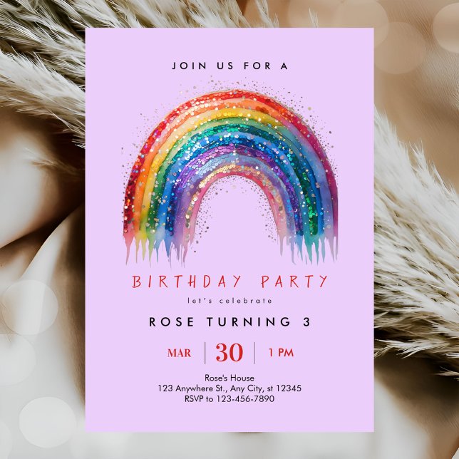 Invitación Fiesta de cumpleaños de Sparkle (Subido por el creador)