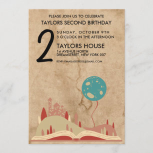 Invitación Fiesta de cumpleaños de Storybook Castle Fairy Tal