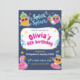 Invitación Fiesta de cumpleaños de Summer Kid