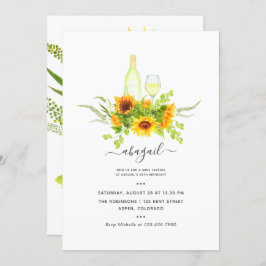 Invitación Fiesta de cumpleaños de Sunflower Wine Tasting
