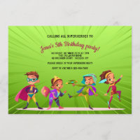 Fiesta de cumpleaños de superhéroes