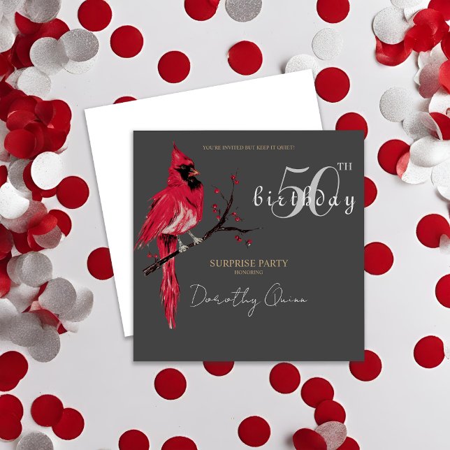 Invitación Fiesta de cumpleaños de Surprise Cardinal de Acuar (Subido por el creador)