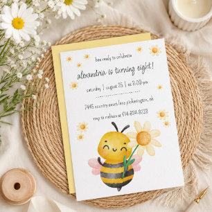 Invitación Fiesta de cumpleaños de Sweet Bee