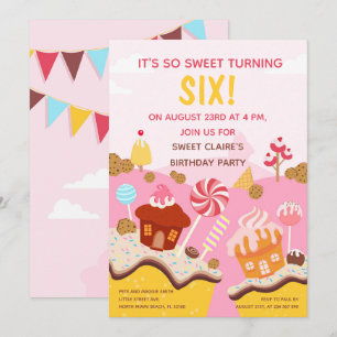 Invitación Fiesta de cumpleaños de Sweet cupackes
