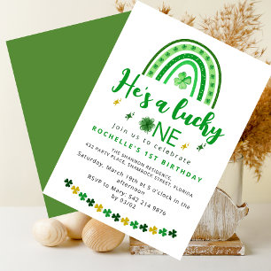 Invitación Fiesta de Cumpleaños de Sweet Lucky One