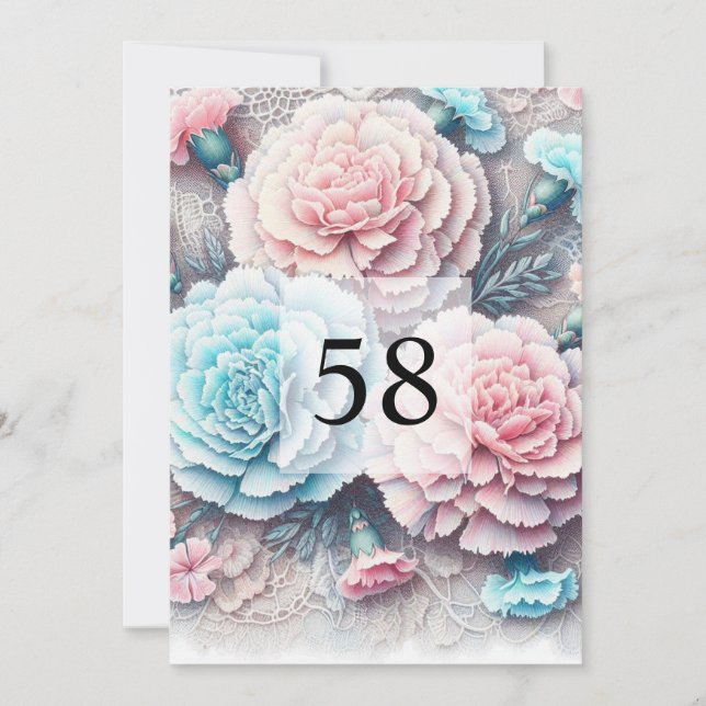 Invitación fiesta de cumpleaños de texto de caligrafía minima (Anverso)