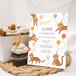 Invitación Fiesta de Cumpleaños de Tigre