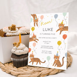 Invitación Fiesta de Cumpleaños de Tigre