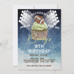 Invitación Fiesta de cumpleaños de toque de fútbol