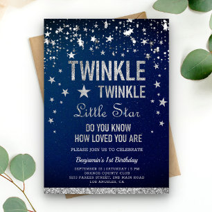 Invitación Fiesta de cumpleaños de Twinkle Twinkle Little Sta