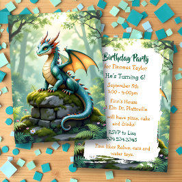 Invitación Fiesta de cumpleaños de un chico con temática dram