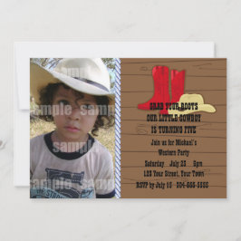 Invitación Fiesta de cumpleaños de un niño bovino