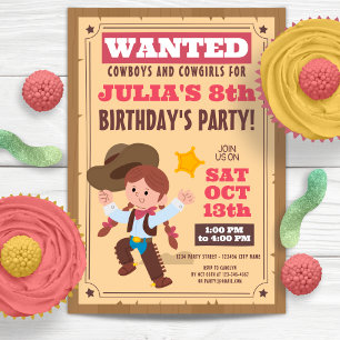 Invitación Fiesta de cumpleaños de una chica de compañía súpe